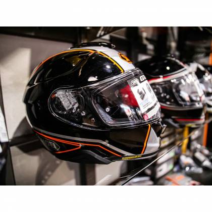 Cască Moto Integrală SHOEI GT-AIR II PANORAMA TC-8 · Negru / Portocaliu  - 9