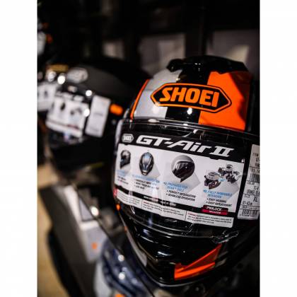 Cască Moto Integrală SHOEI GT-AIR II PANORAMA TC-8 · Negru / Portocaliu  - 8