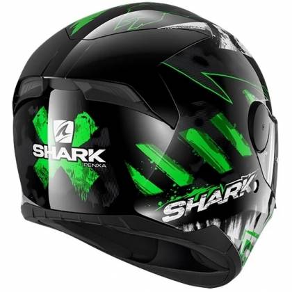 Cască Moto Integrală SHARK D-SKWAL 2 PENXA · Negru / Alb / Verde  - 5