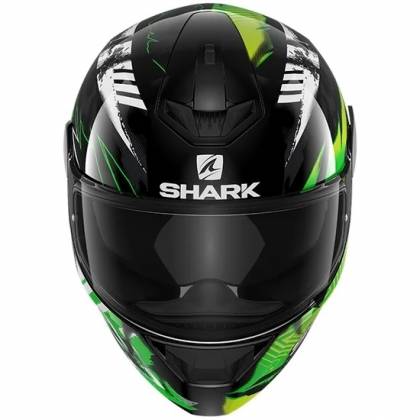 Cască Moto Integrală SHARK D-SKWAL 2 PENXA · Negru / Alb / Verde  - 2