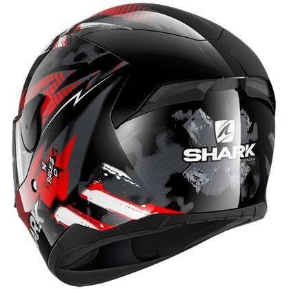 Cască Moto Integrală SHARK D-SKWAL 2 PENXA · Negru / Alb / Roșu  - 7