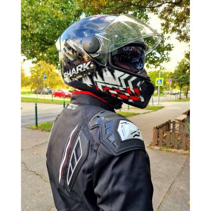 Cască Moto Integrală SHARK D-SKWAL 2 PENXA · Negru / Alb / Roșu  - 4