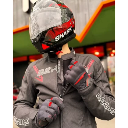 Cască Moto Integrală SHARK D-SKWAL 2 PENXA · Negru / Alb / Roșu  - 3