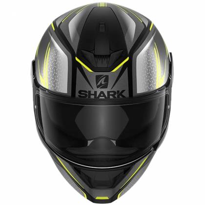 Cască Moto Integrală SHARK D-SKWAL 2 DAVEN · Negru / Gri / Galben Fluo  - 1