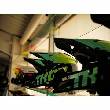 Cască Enduro - Cross THOR SECTOR FADER · Verde Fluo / Negru  - 4