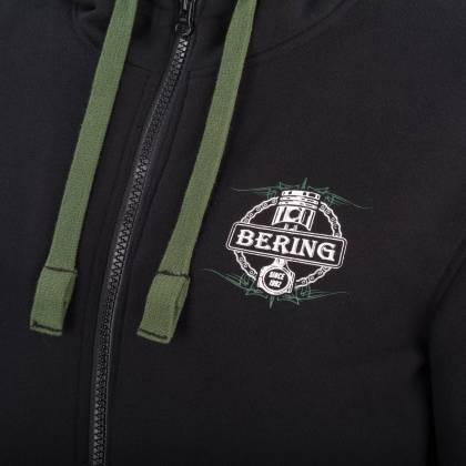 Hanorac Moto cu Protecții & Kevlar BERING HOODIZ · Negru / Kaki  - 3