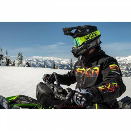 Cască Enduro - Cross - Snowmobil FXR RACING BLADE 2.0 FORCE · Negru / Verde-Fluo  - 4