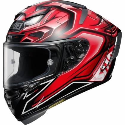 Cască Moto Integrală SHOEI X-SPIRIT III AERODYNE TC-1 · Negru / Roșu / Alb  - 0