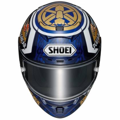 Cască Moto Integrală SHOEI X-Spirit III Motegi3 TC-2 · Albastru / Alb / Auriu  - 3