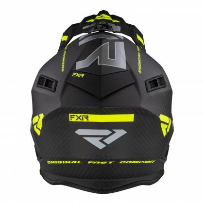 Cască Enduro - Cross - Snowmobil FXR RACING HELIUM CARBON · Negru / Verde-Fluo / Gri  - 2
