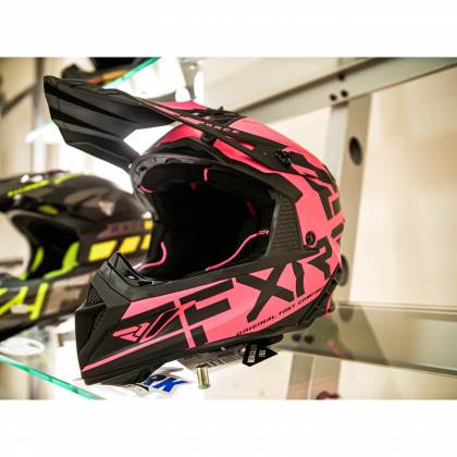 Cască Enduro - Cross - Snowmobil Damă FXR RACING HELIUM RACE DIV · Negru / Roz  - 4