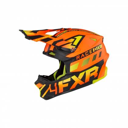 Cască Enduro - Cross - Snowmobil FXR RACING BLADE 2.0 FORCE · Portocaliu-Fluo / Verde-Fluo / Negru  - 1