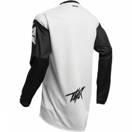 Tricou Enduro - Cross THOR SECTOR LINK · Negru / Alb  - 1