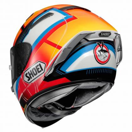 Cască Moto Integrală SHOEI X-Spirit III De Angelis TC-1 · Roșu / Portocaliu / Alb / Albastru  - 2
