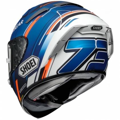 Cască Moto Integrală SHOEI X-SPIRIT III AM73 TC-2 · Albastru / Alb / Portocaliu  - 1