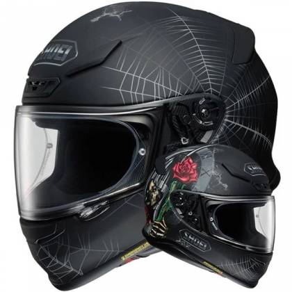 Cască Moto Integrală SHOEI NXR Dystopia TC-5 · Negru / Gri / Roșu  - 0