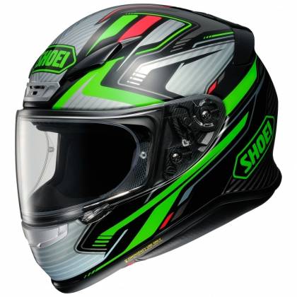 Cască Moto Integrală SHOEI NXR STAB TC-4 · Verde / Gri / Negru / Portocaliu  - 0