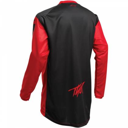 Tricou Enduro - Cross THOR SECTOR LINK · Negru / Roșu  - 1
