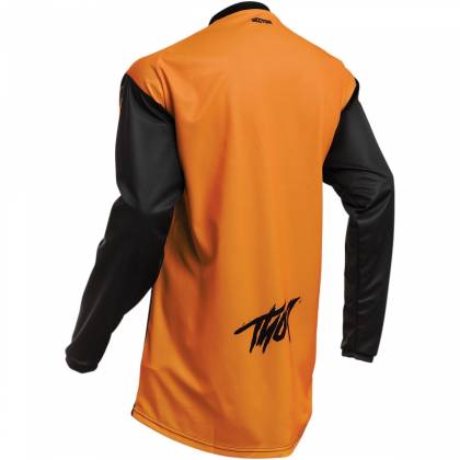 Tricou Enduro - Cross Copii THOR SECTOR LINK · Negru / Portocaliu  - 1