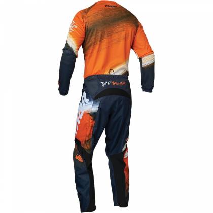 Tricou Enduro - Cross Copii THOR SECTOR VAPOR · Negru / Portocaliu  - 3
