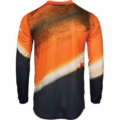 Tricou Enduro - Cross Copii THOR SECTOR VAPOR · Negru / Portocaliu  - 1