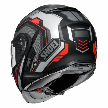 Cască Moto Flip-Up SHOEI NEOTEC-II RESPECT TC-5 · Negru / Gri / Roșu  - 1