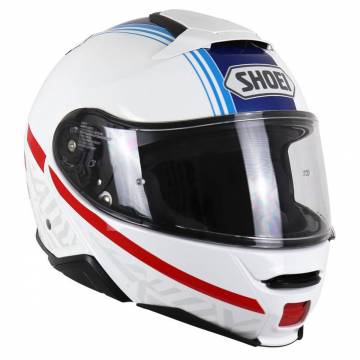 Cască Moto Flip-Up SHOEI NEOTEC-II SEPARATOR TC-10 · Alb / Albastru / Roșu  - 4