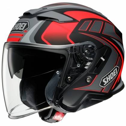 Casca Moto Open Face SHOEI J-CRUISE II AGLERO TC-1 · Roșu / Negru / Gri  - 0