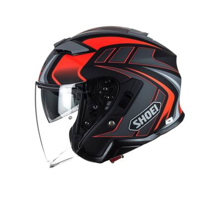 Casca Moto Open Face SHOEI J-CRUISE II AGLERO TC-1 · Roșu / Negru / Gri  - 2