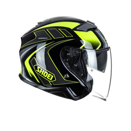Casca Moto Open Face SHOEI J-CRUISE II AGLERO TC-3 · Galben / Negru / Gri  - 3