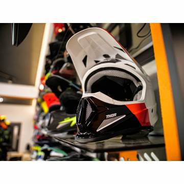 Cască Enduro - Cross THOR SECTOR BOMBER MIPS S9 · Portocaliu / Negru / Alb / Verde  - 2