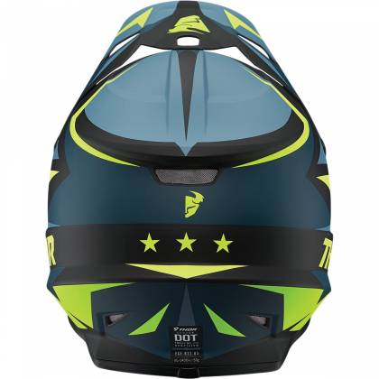Cască Enduro - Cross THOR SECTOR WARSHIP · Negru / Verde Fluo / Albastru  - 2