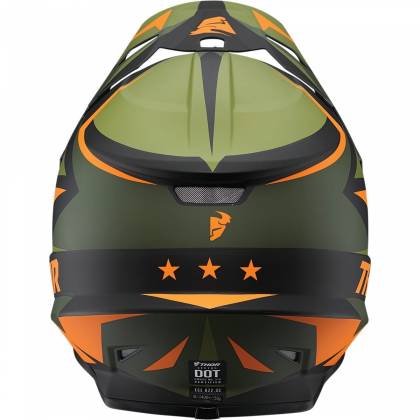 Cască Enduro - Cross THOR SECTOR WARSHIP · Portocaliu / Verde / Negru  - 2