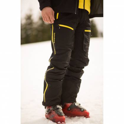 Pantaloni Outdoor / Schi STRINDBERG 2140/3D, Dermizax · Negru / Galben  - 1