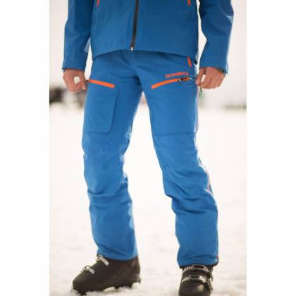 Pantaloni Outdoor / Schi STRINDBERG 2140/3D, Dermizax · Albastru / Portocaliu  - 1
