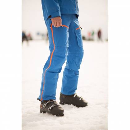 Pantaloni Outdoor / Schi STRINDBERG 2140/3D, Dermizax · Albastru / Portocaliu  - 2