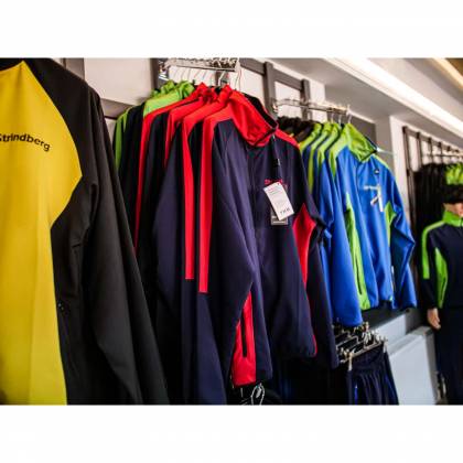 Geacă Trening STRINDBERG 2156 · Roșu / Bleumarin  - 2