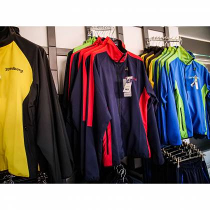 Geacă Trening STRINDBERG 2156 · Roșu / Bleumarin  - 1