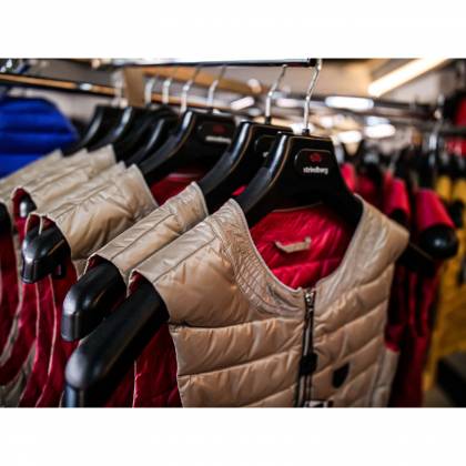 Vestă Puf Damă STRINDBERG 5093 · Bej / Roz  - 2