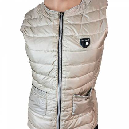 Vestă Puf Damă STRINDBERG 5093 · Bej / Roz  - 0