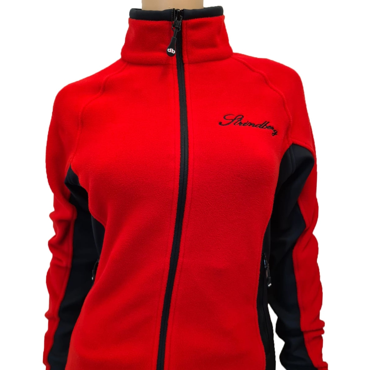 Bluză Polar Damă STRINDBERG 5153 · Roșu / Negru  - 3