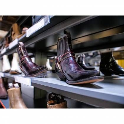 Botine Cowboy Dama SENDRA BOOTS 2746 Fuchsia · Negru / Maro  - 1