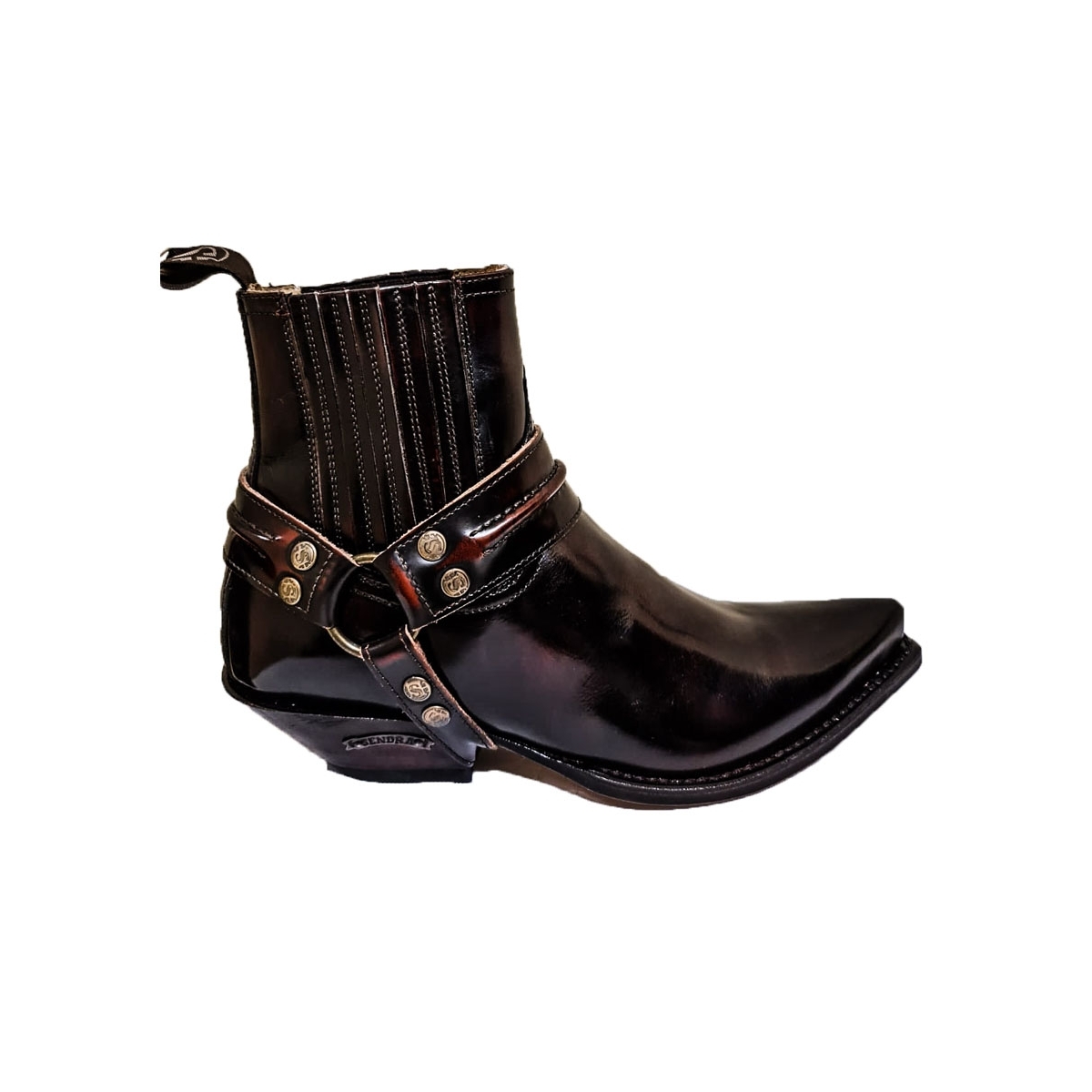 Botine Cowboy Dama SENDRA BOOTS 2746 Fuchsia · Negru / Maro  - 0