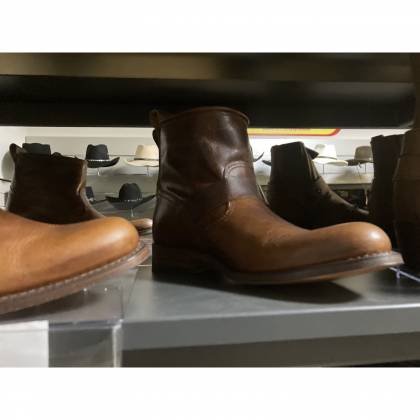 Botine Moto Chopper din Piele Naturală SENDRA BOOTS 2976 Salvaje Bruciatto · Maro  - 2