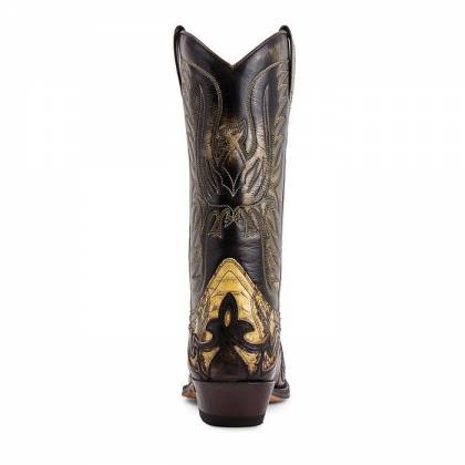 Cizme Cowboy Unisex SENDRA BOOTS 3241 Denver Tierra-Piton Barriga Panizo 2 · Negru / Maro  - 3