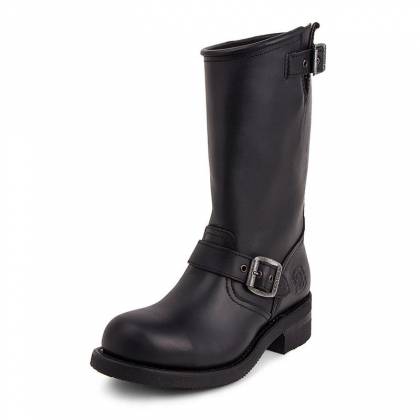 Cizme Moto Chopper din Piele Naturală SENDRA BOOTS 3396 Steel Matebox · Negru  - 1
