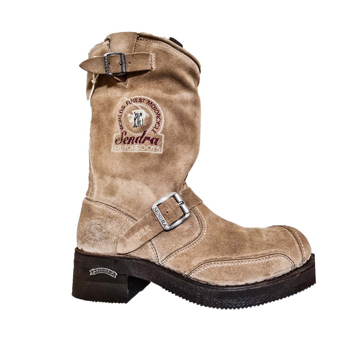 Cizme Moto Chopper din Piele Naturală SENDRA BOOTS 3565 Seraje Natural · Maro  - 0