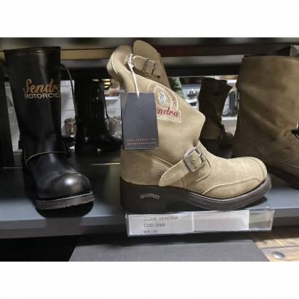 Cizme Moto Chopper din Piele Naturală SENDRA BOOTS 3565 Seraje Natural · Maro  - 1