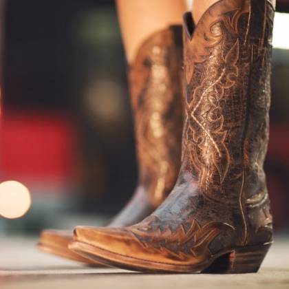 Cizme Cowboy Unisex 9669 Cuervo Flota Tan-Barbados Quercia · Maro  - 5