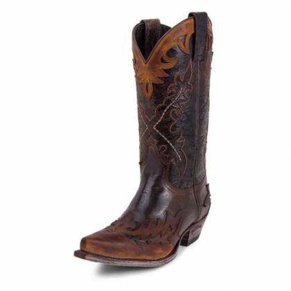 Cizme Cowboy Unisex 9669 Cuervo Flota Tan-Barbados Quercia · Maro  - 1